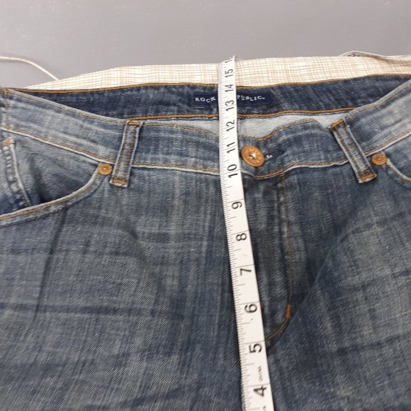 Rock Republic Kasandra Jeans Plus 18W Bootcut Distressed Medium Wash Blue Denim. - Picture 11 of 12